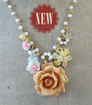 Antique Rose Necklace