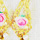 Rosebud Golden Drop Earrings